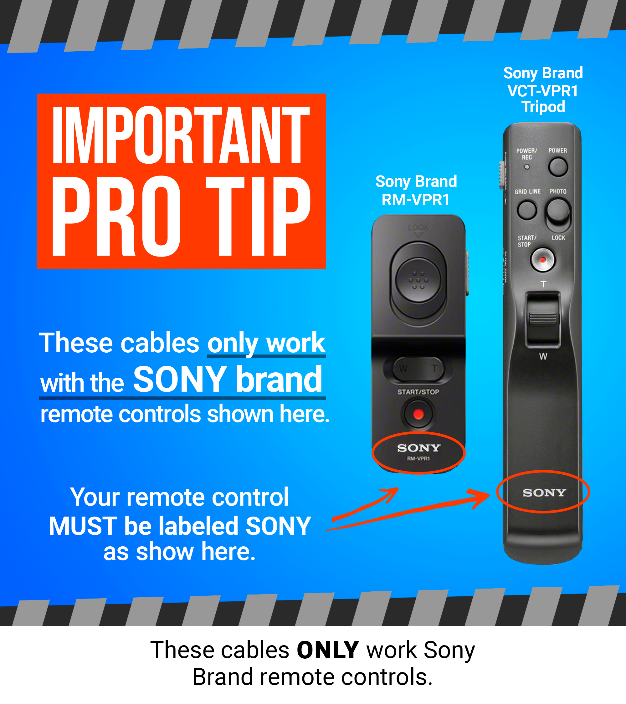 Sony Remote Control Cables Products – Video Cables & More Store